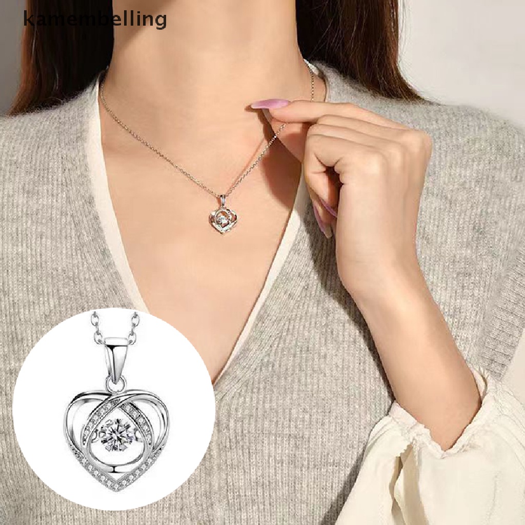 Vòng cổ Hợp Kim Mặt Trái Tim Đính Đá Xinh Xắn Cho Nữ