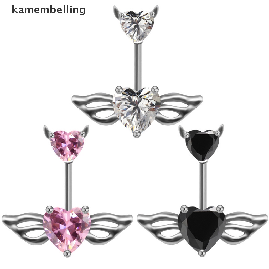 Khuyên RốN HìNh TráI Tim ĐíNh Đá ThờI Trang