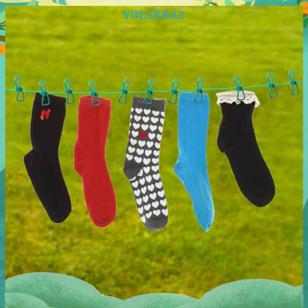 Dây Phơi Quần Áo Có Thể Gấp Gọn Kèm Kẹp Tiện Dụng Cho Gia Đình / Ban