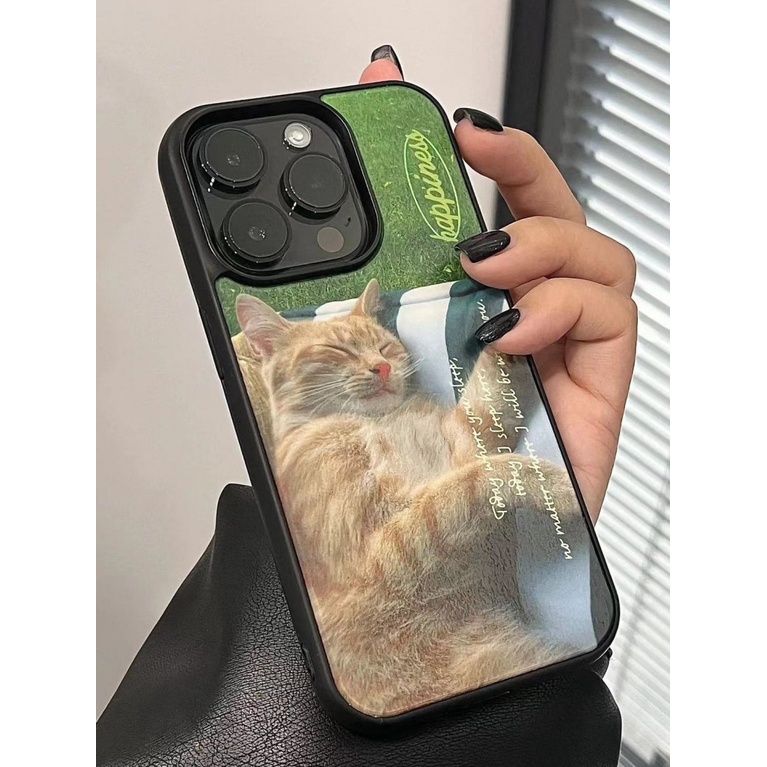 Ốp Điện Thoại Mềm Chống Rơi Hình Mèo Đang Ngủ Cho Iphone 14promax 13 13promax 12 11 7 / 8Plus Xsmax 6S