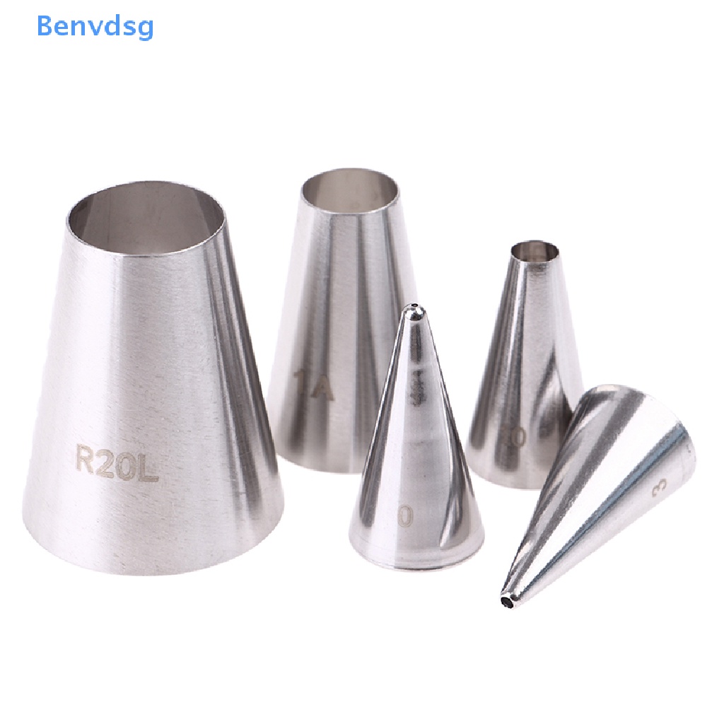 Bộ 5 Đuôi Bắt Bông Kem Hình Tròn Trang Trí Bánh Tiện Dụng