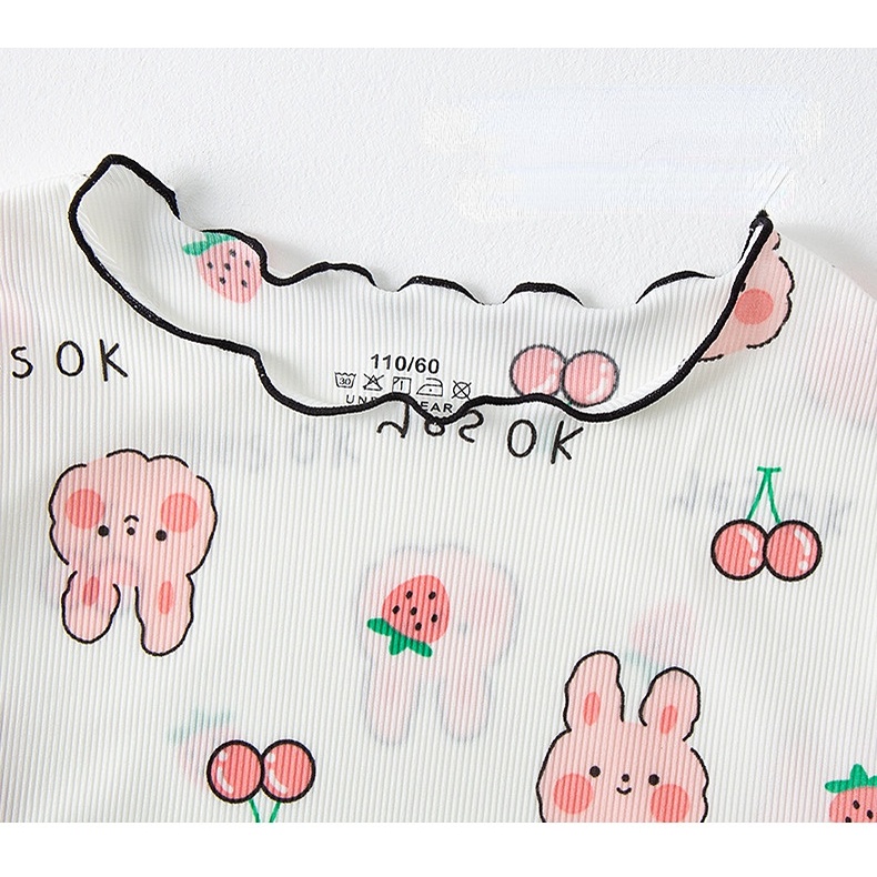 Bộ Đồ Ngủ Ba Món Bằng Lụa Lạnh Ba Món Dễ Thương Có Sẵn Cho Bé Gái 100-160cm Giao Hàng Nhanh Chóng