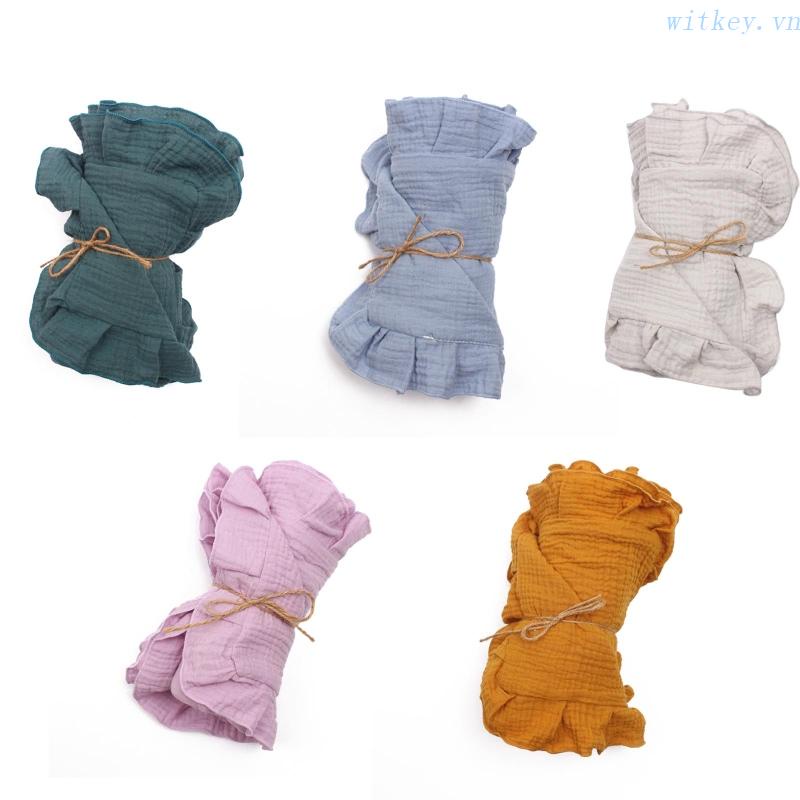 Chăn Cotton Gạc 4 Lớp Mềm Mại Quấn Em Bé Sơ Sinh