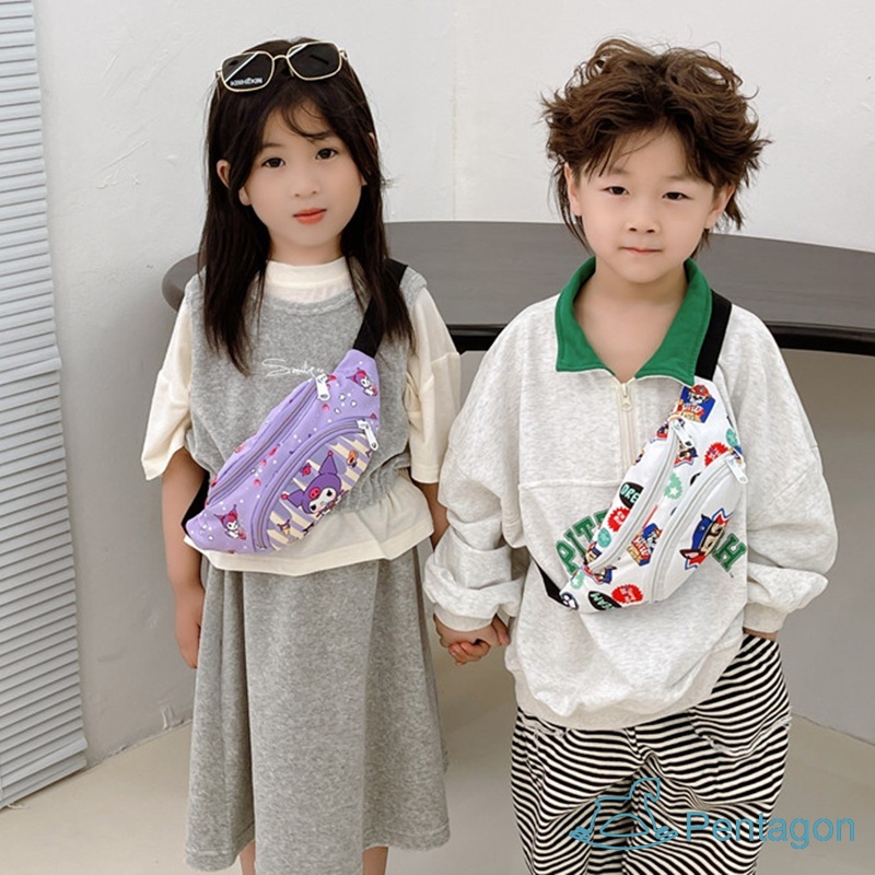 Túi Đeo Chéo In Họa Tiết Hoạt Hình Dễ Thương Phong Cách Hàn Quốc