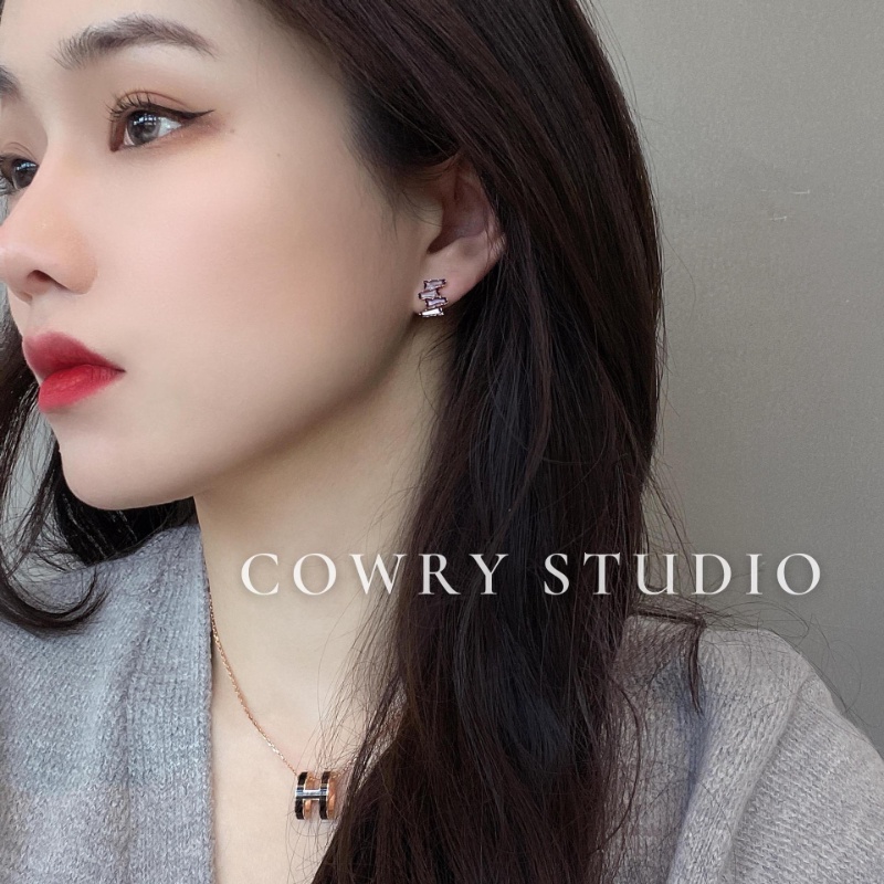 Bông Tai Mạ Bạc 925 Đính Đá Sang Trọng Phong Cách Pháp Thời Trang 2023 Cho Nữ