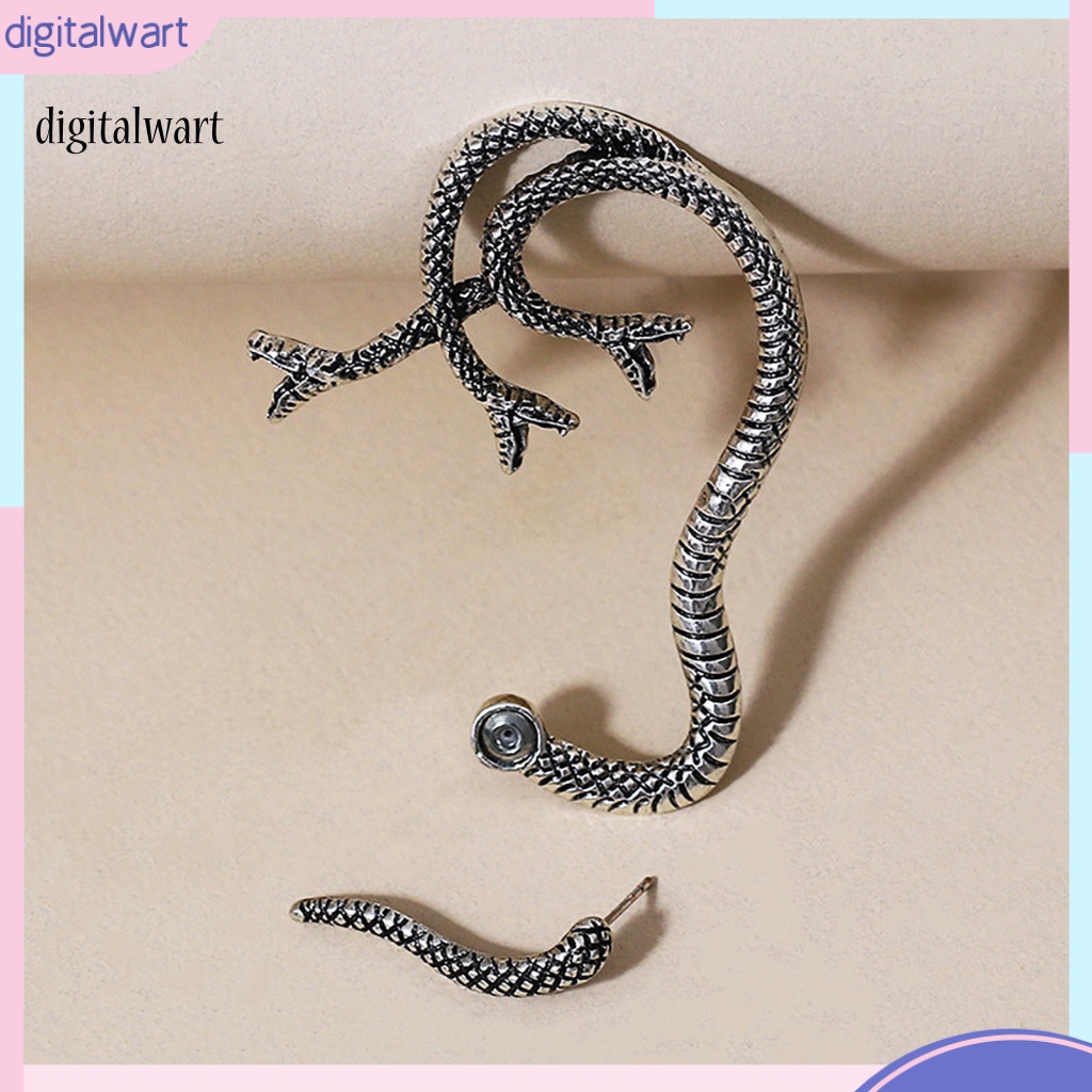 Kỹ Thuật Số| 1 Khuyên Vành Tai Hình Rắn Phong Cách Punk Vintage Thời Trang
