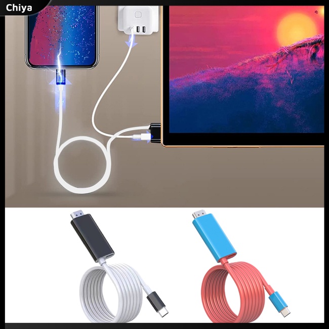 Dây Cáp Sạc Nhanh Chuyển Đổi 4k Type c Sang Hdmi Usb-c Sang PD 55w Cho Điện Thoại / Máy Tính Bảng