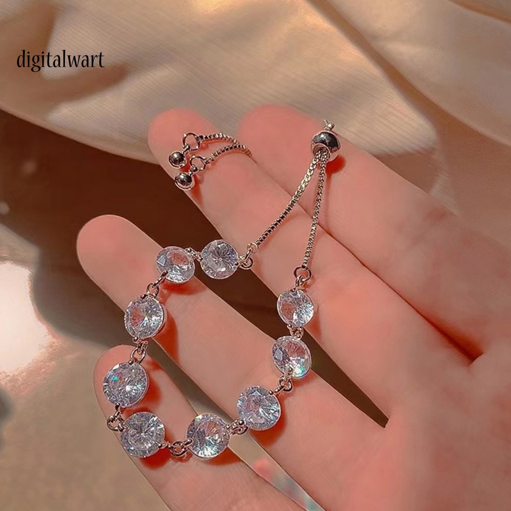 Kỹ Thuật Số| Vòng Tay Đính Đá Zircon Thời Trang Dành Cho Nữ