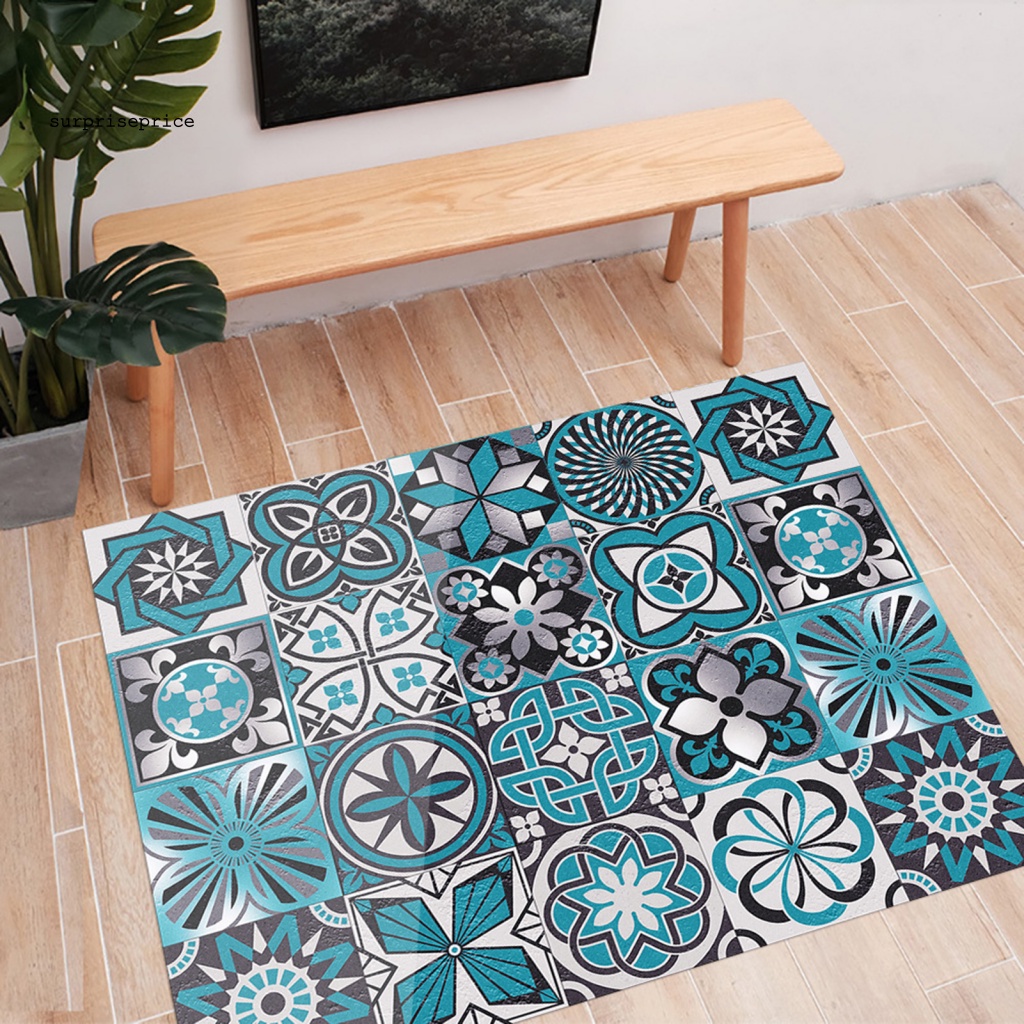 Set 16 Miếng Dán Tường Chống Nước Tự Dính Tháo Được Họa Tiết Gạch Phong Cách Bắc Âu Trang Trí Nhà Cửa DIY