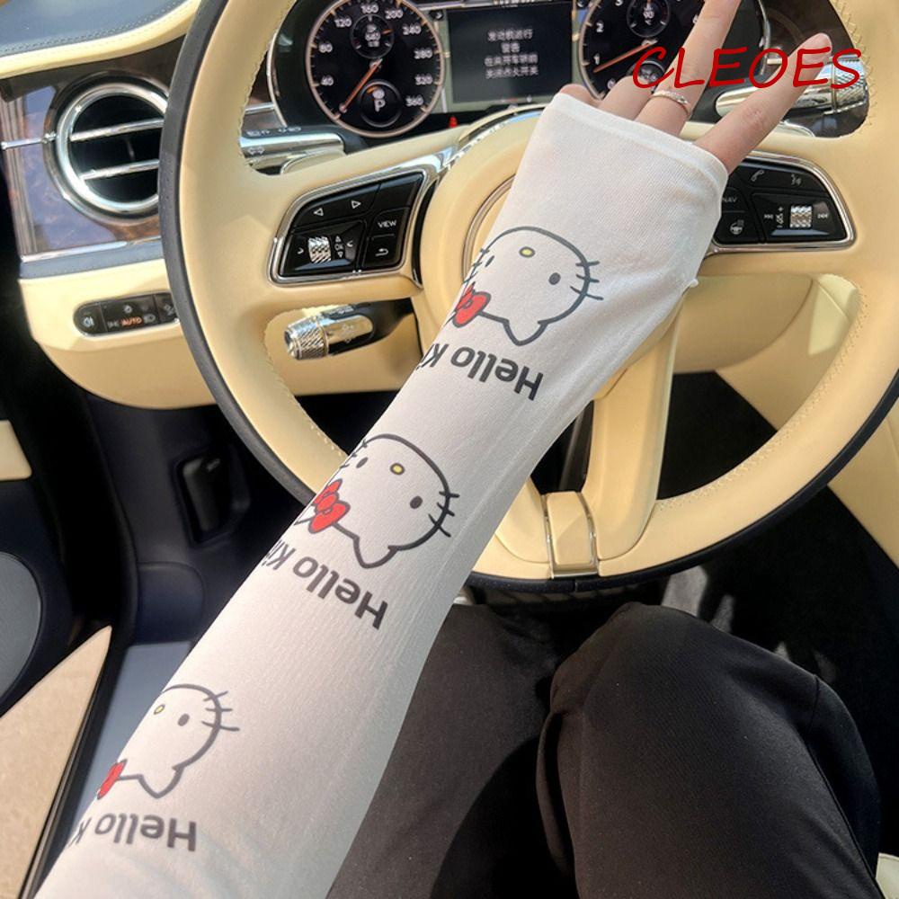 Găng Tay Chống Nắng Tia UV Họa Tiết Hoạt Hình Xinh Xắn Cho Nữ