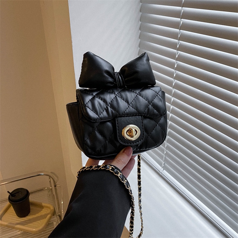 Túi Xách Đeo Vai Cỡ Nhỏ Phối Dây Xích Đính Nơ Thời Trang Xuân Hè 2023 Dành Cho Nữ