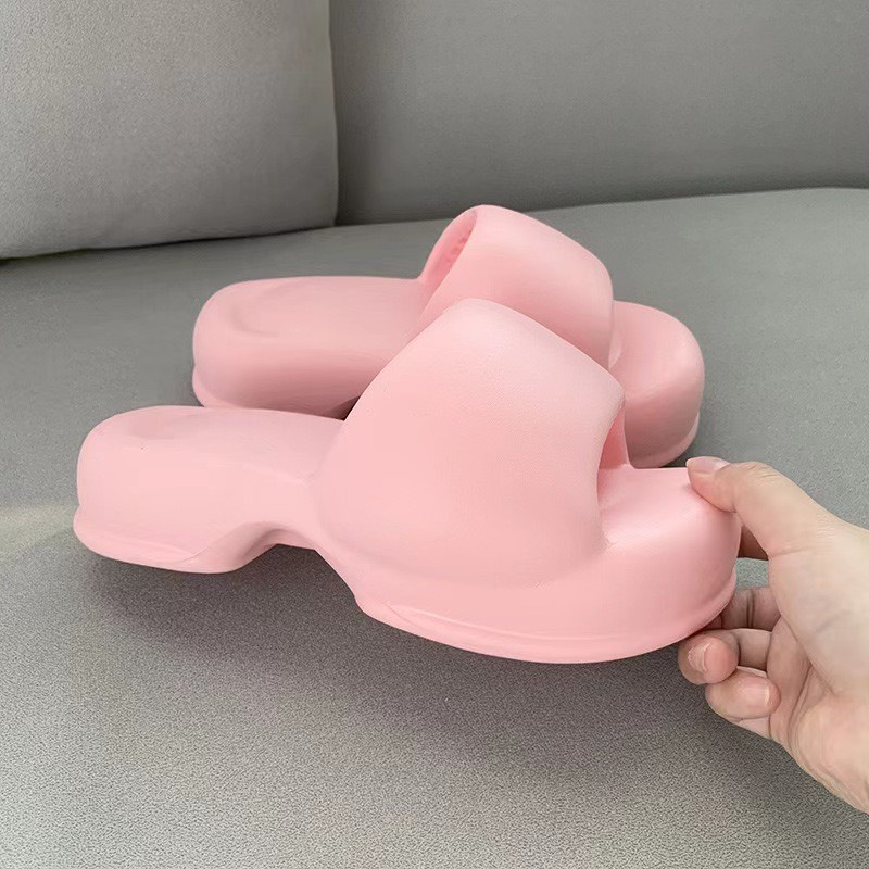 Dép bánh mỳ chao béo đế khuyết B479 nhiều màu quai ngang đúc nguyên khối TRANGBIHUE