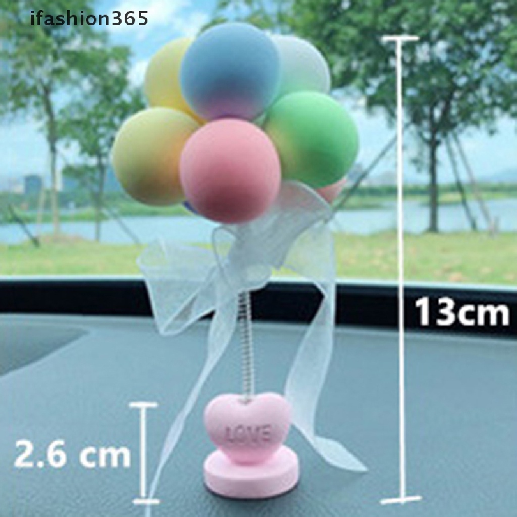 Bong Bóng Đầu Lắc Lò Xo Trang Trí Bảng Điều Khiển Xe Hơi ifashion365