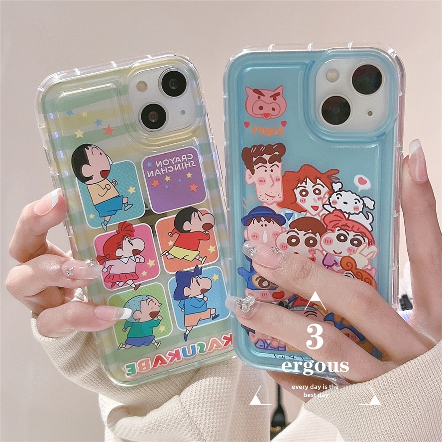 Ốp Điện Thoại Mềm Trong Suốt In Hình Cậu Bé Bút Chì Shin Cho iPhone 14 13 12 11 Pro Max 7 8 6 Plus SE2020 X XR Xs Max