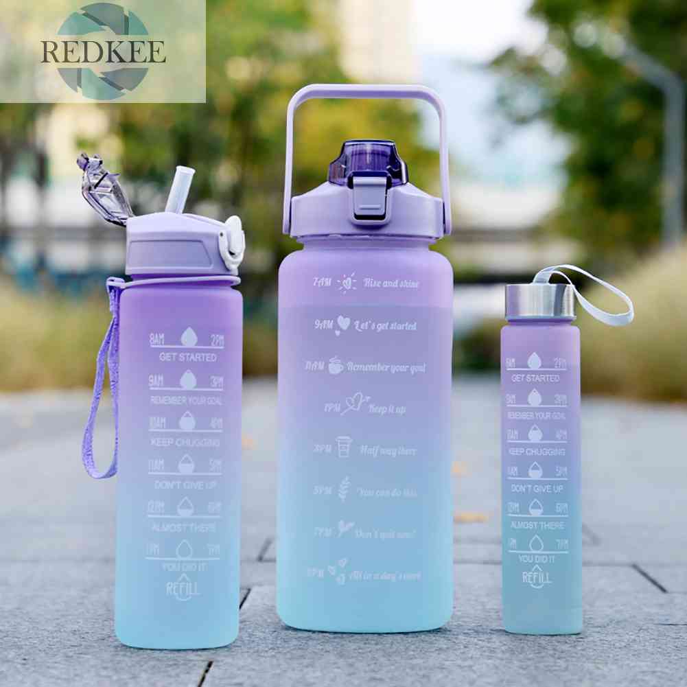 Set 3 Bình Nước Nhựa Có Thể Tái Sử Dụng