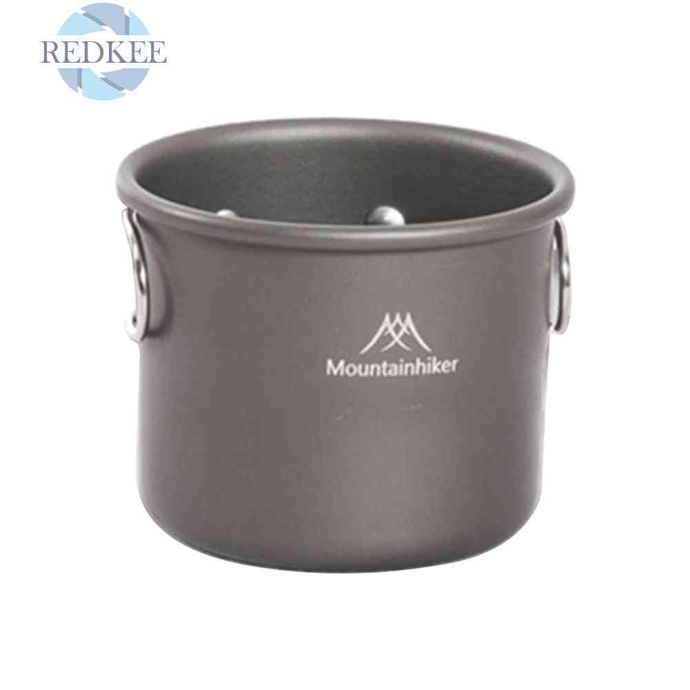 Cốc Uống Nước Cắm Trại Có Tay Cầm Có Thể Gấp Gọn Tiện Dụng