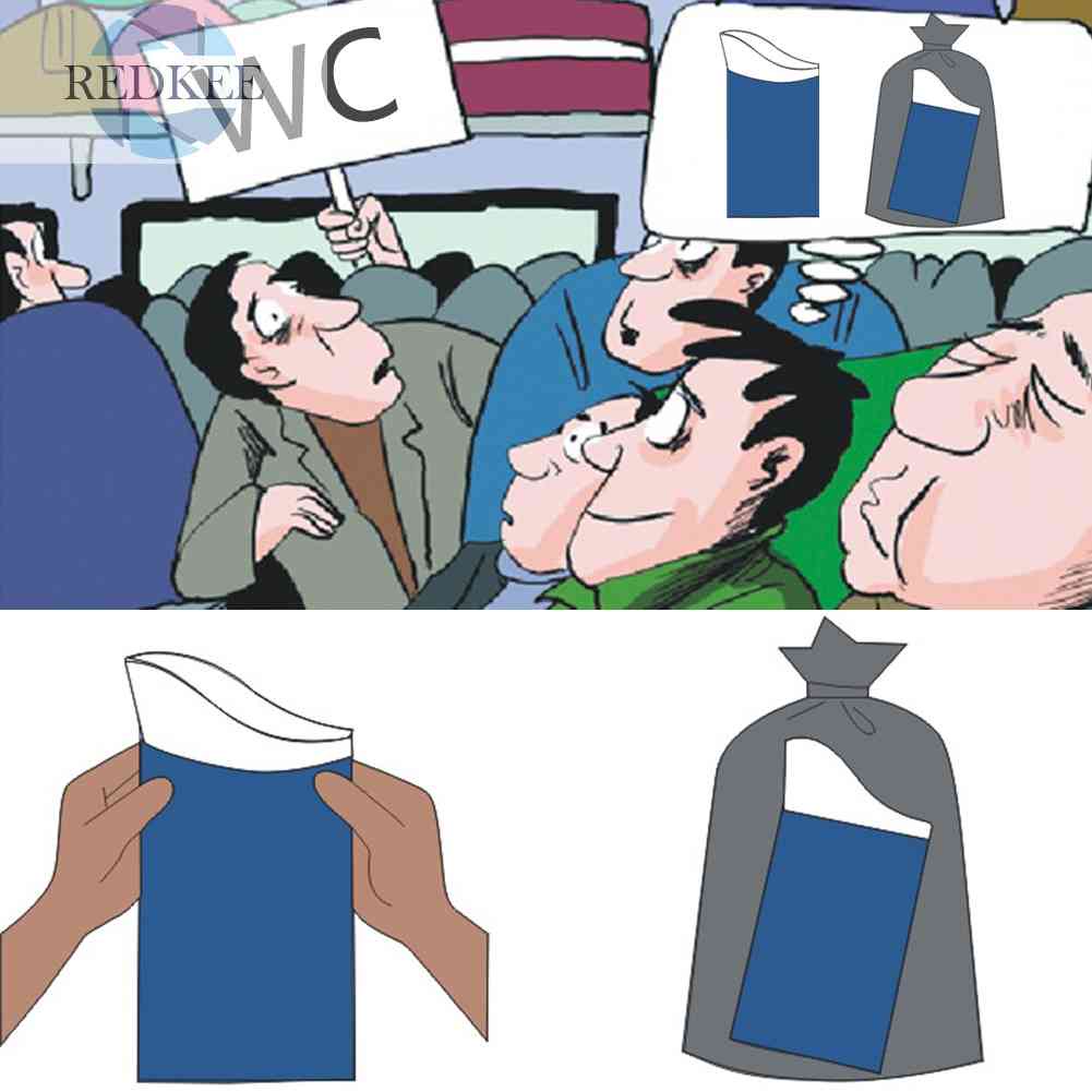 Set 10 Túi Đi Tiểu 600CC Dùng Một Lần Tiện Dụng