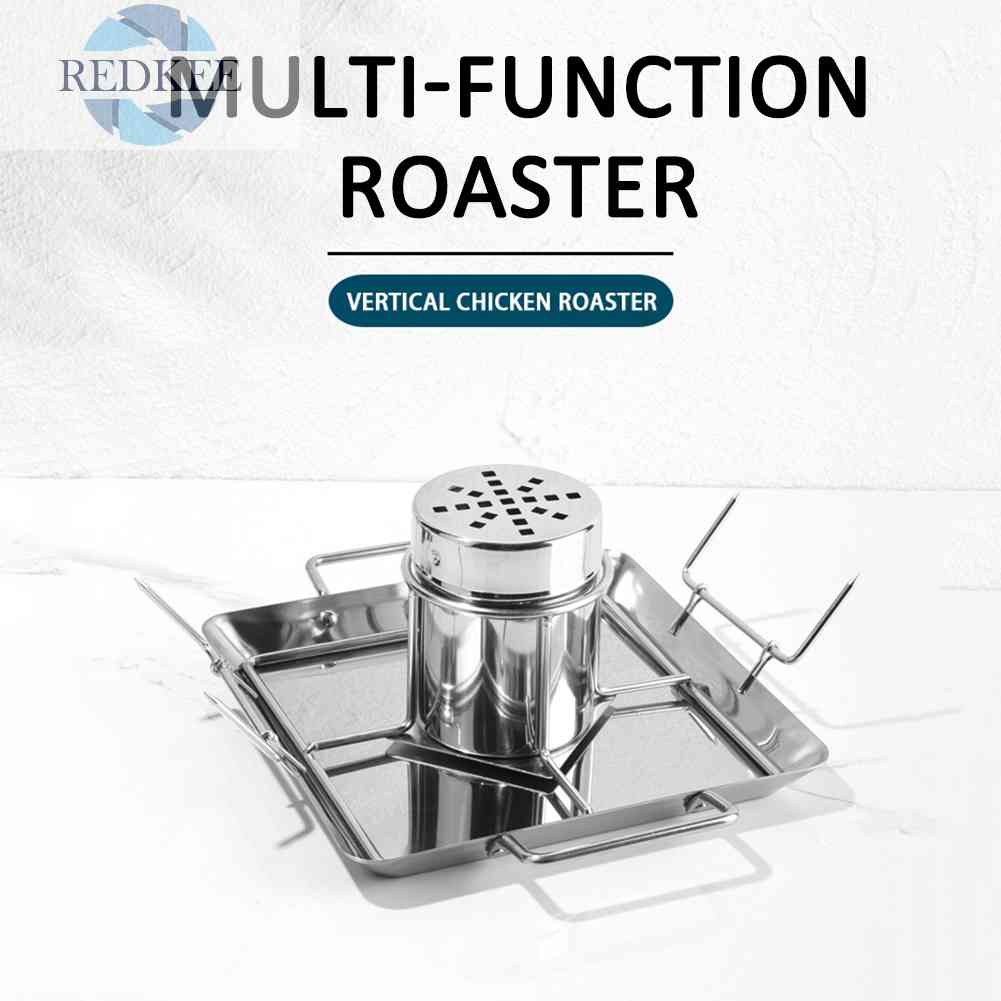 Khay Nướng Gà Bằng Thép Không Gỉ Tiện Lợi