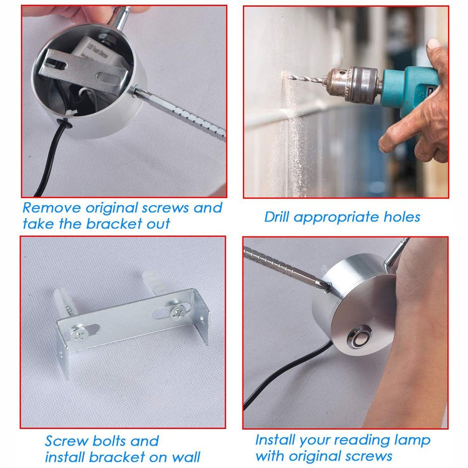 Đọc đèn tường đèn chiếu sáng đèn tường 3W đèn sáng có thể điều chỉnh độ sáng