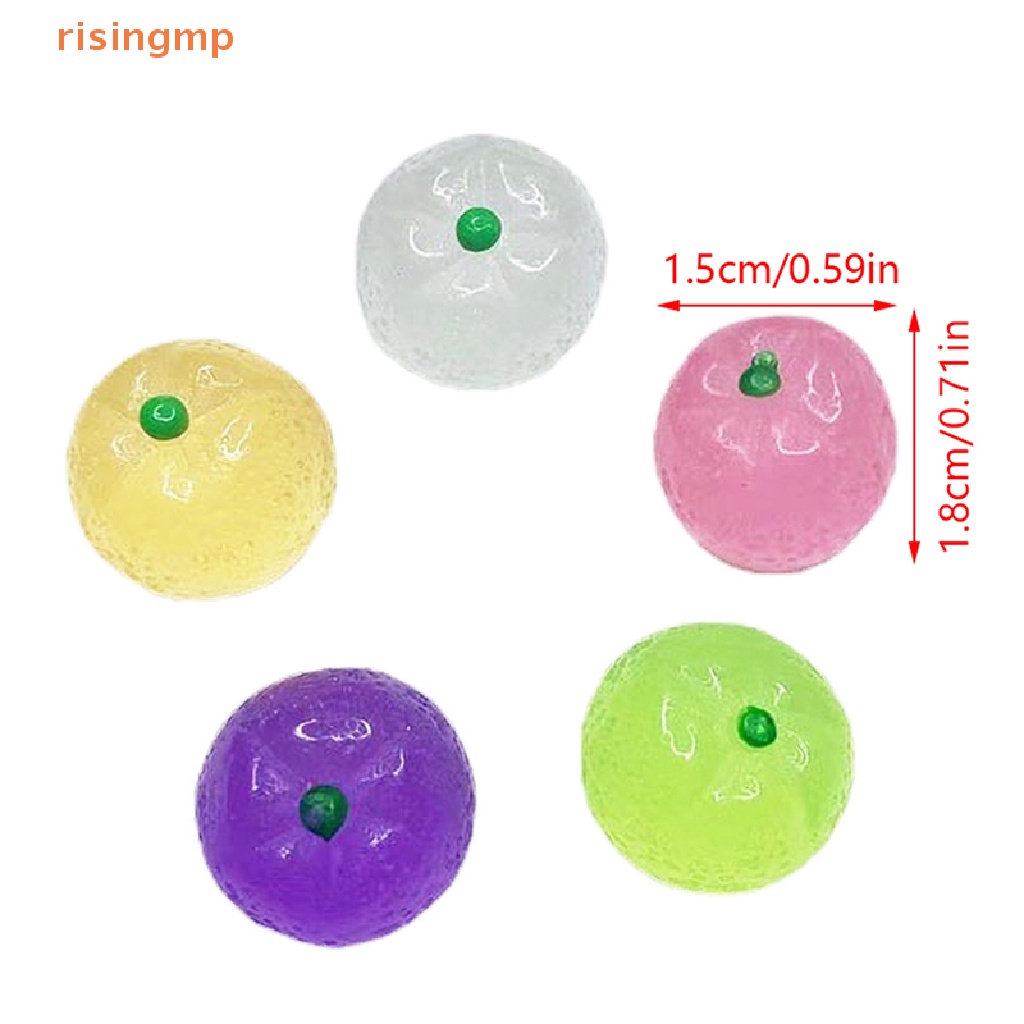 Set 5 Quả Cam Mini Bằng Nhựa Dạ Quang Dùng Trang Trí DIY