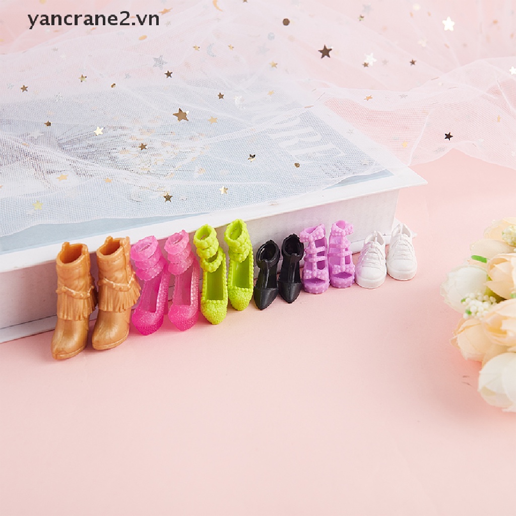 Set 5 Đôi Giày Cao Gót 29cm Dành Cho Búp Bê {yancrane2.vn}
