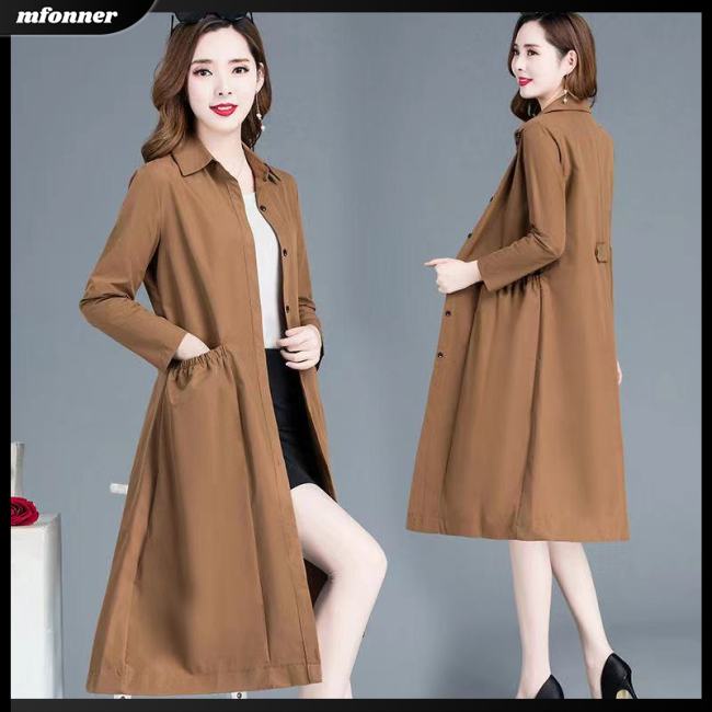 Áo Khoác Dáng Dài Màu Trơn Thời Trang Dành Cho Nữ