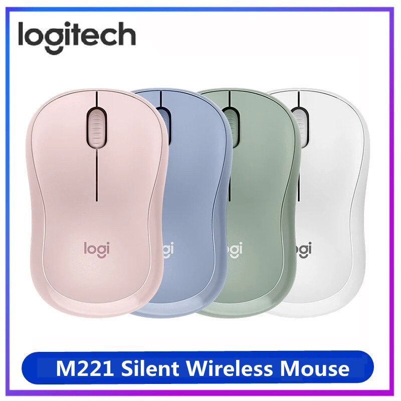 Chuột Quang Không Dây Logitech M221 M220 1000DPI VớI ĐầU NhậN USB 2.4GHz
