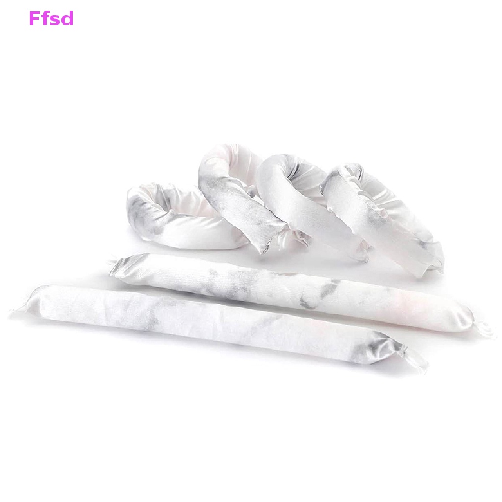 {Ffsd} Set 6 Lô Uốn Tóc Bằng Nhiệt Không Dây Ruy Băng Lụa Làm Xoăn Tóc Lười * Bán Chạy