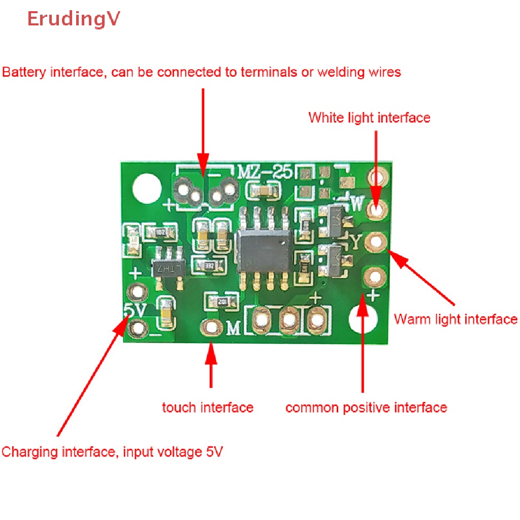 Bảng Mạch Cảm Ứng Đèn LED 5V Nhỏ Gọn Tiện Dụng