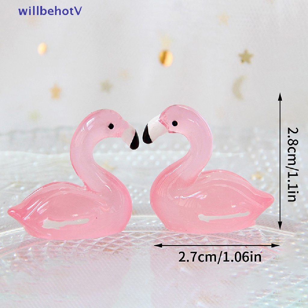 Set 10 Chú Vịt Mini Bằng Nhựa Phát Quang Trang Trí Giáng Sinh / Sinh Nhật / Tiệc Tùng