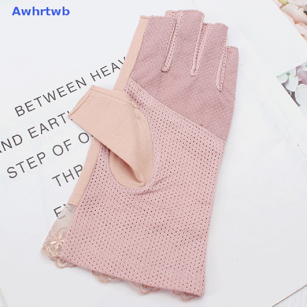 1 Cặp Găng Tay Chống Tia UV Không Xỏ Ngón Cho Đèn LED / Dụng Cụ Làm Móng Mới