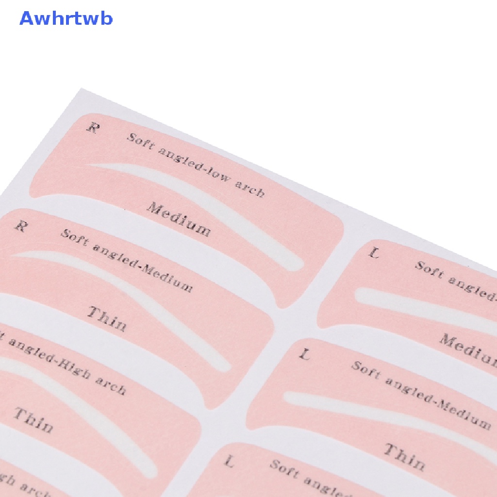 Set 24 Cặp Khuôn Hỗ Trợ Vẽ Lông Mày Tiện Dụng Mới