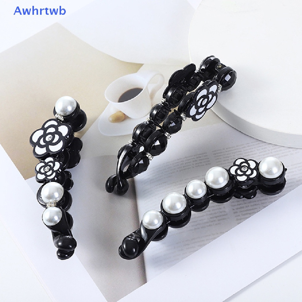 1 Kẹp Tóc Đuôi Ngựa Đính Hoa Trà Thanh Lịch Cho Nữ Mới