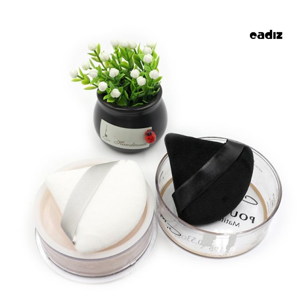 Bông Mút Trang Điểm Hình Tam Giác Bằng Cotton Mềm Mại Tiện Dụng