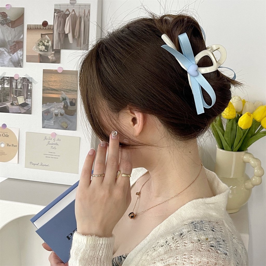 Kẹp Tóc Nơ Bướm Sau Lưng Ngọt Ngào