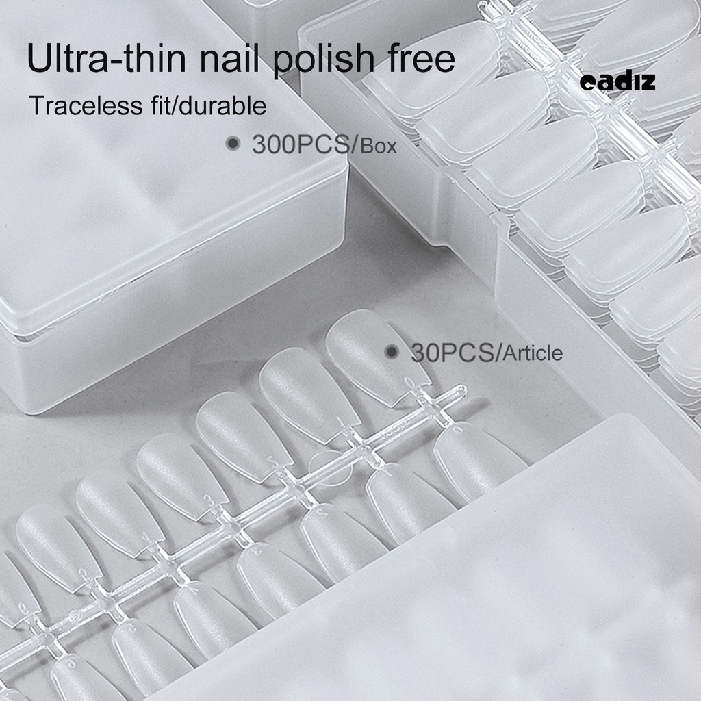 Bộ 300 Móng Tay Giả Siêu Mỏng Không Để Lại Dấu 1mm