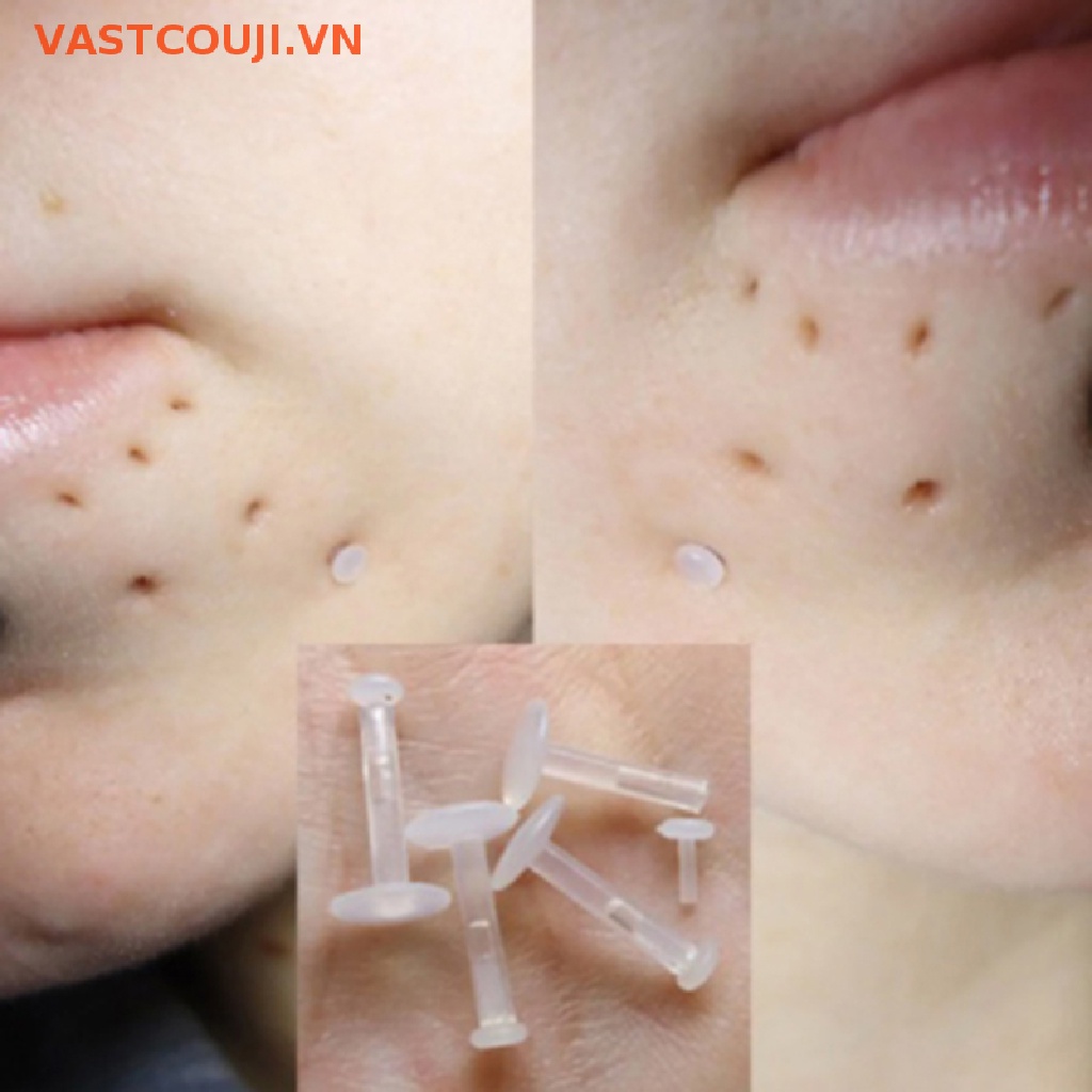 Set 15 Khuyên Xỏ Cơ Thể / Lưỡi / Môi / Rốn Trong Suốt