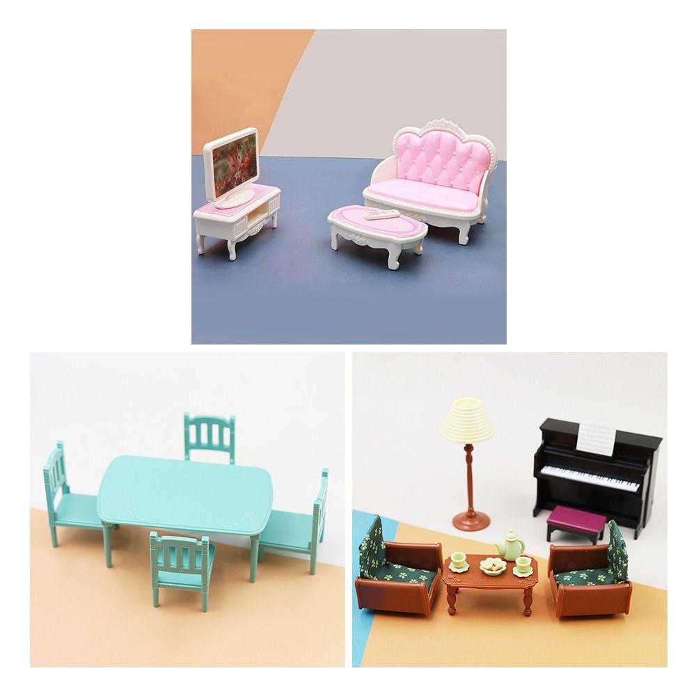 CLEVER Bàn Nhựa Mini 1 / 12 Trang Trí Nhà Búp Bê