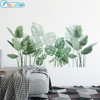 Miếng dán tường Thinkmax trang trí hình lá xanh