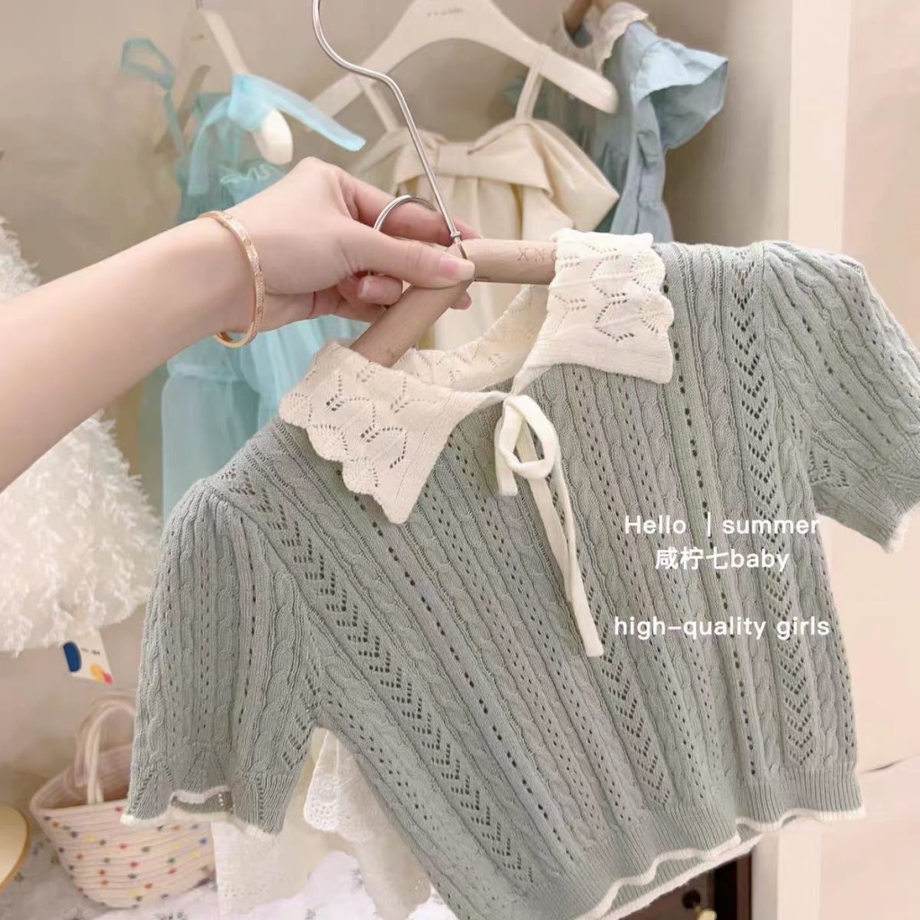 Set Áo Thun Tay Ngắn + Quần Short Thời Trang Hè Cho Bé Gái