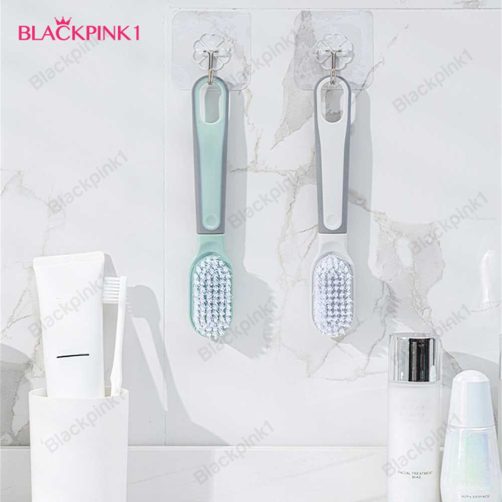 Bàn Chải Đánh Giày Bàn Chải Làm Sạch Quần Áo Quần Áo Tay Cầm Dài Đa Năng Cho Gia Đình Màu Hồng Đen