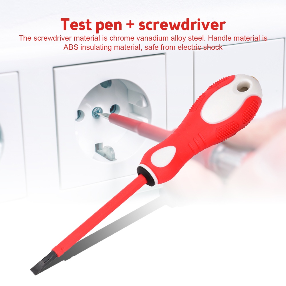 Bút Thử Điện 50V-500V 2 Trong 1 Chuyên Nghiệp