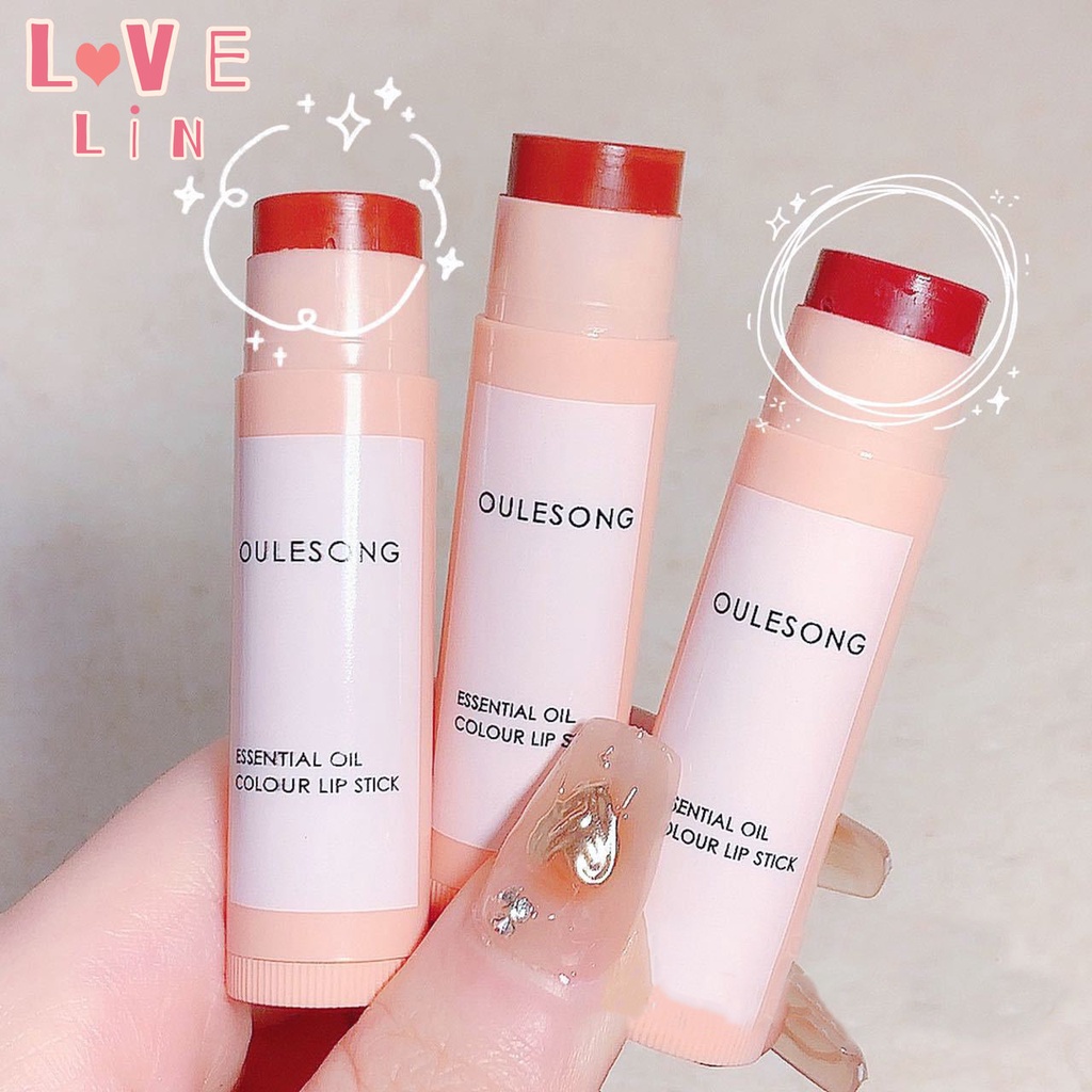 [lovelin] Son Dưỡng Môi Thay Đổi Màu Sắc Theo Nhiệt Độ Cao Không Dễ Phai Màu OULESONG Dành Cho Nữ