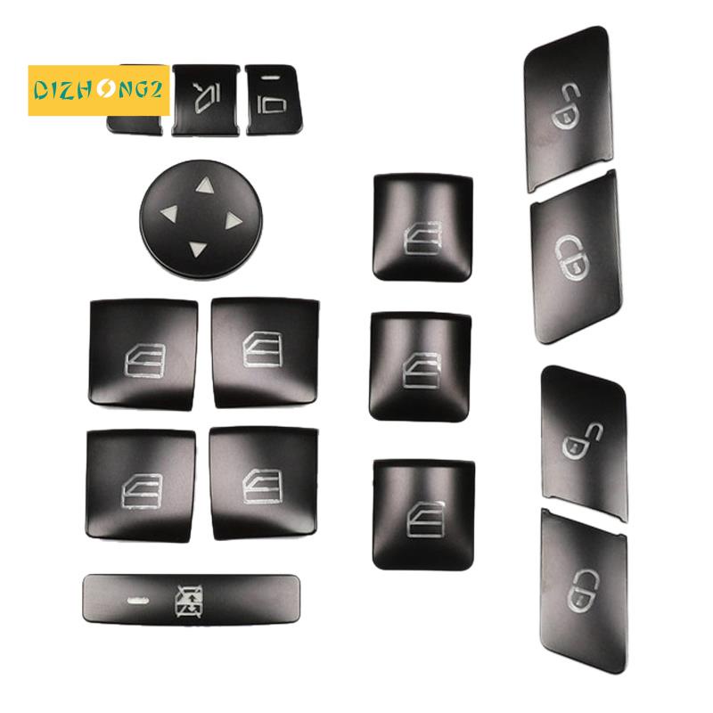 Bộ 16 Miếng Dán Nút Nâng Cửa Kính Xe Hơi Mercedes Benz CLA / GLA / GLK / GLE / CLS / GL / ML / A / B / E