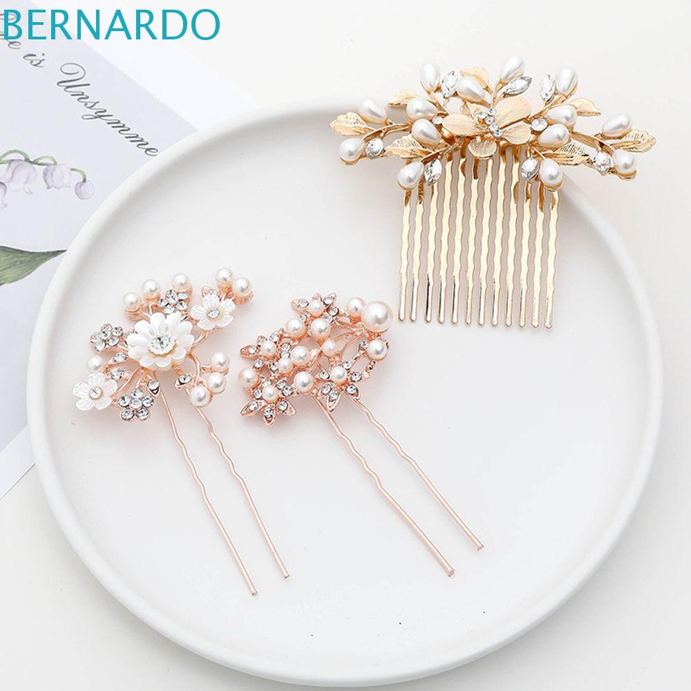 Lược Cài Tóc Năm Răng Đính Hoa Đơn Giản Thời Trang Hàn Quốc