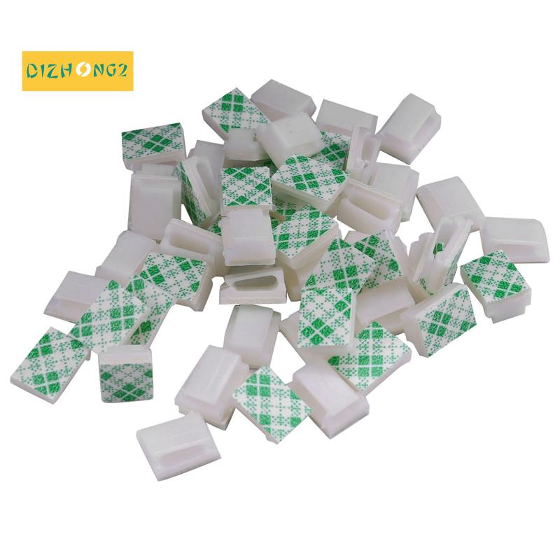 Set 50 Kẹp Cố Định Dây Điện Tự Dính Rộng 7Mm