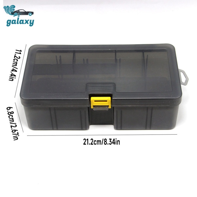 Galaxy Hộp Đựng Mồi Câu Cá 2 Tầng Có Thể Điều Chỉnh Tiện Lợi