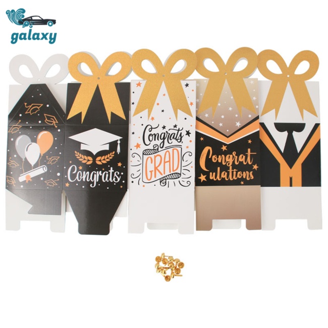 Galaxy Bộ 12 Hộp Đựng Kẹo / Sô Cô La / Quần Áo / Nón Tốt Nghiệp