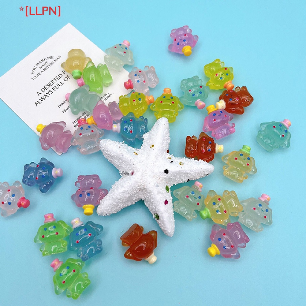 [loyaltysun] Set 5 Mô Hình Chú Chó Nhựa Phát Sáng Trong Bóng Tối Trang Trí Nhà Búp Bê