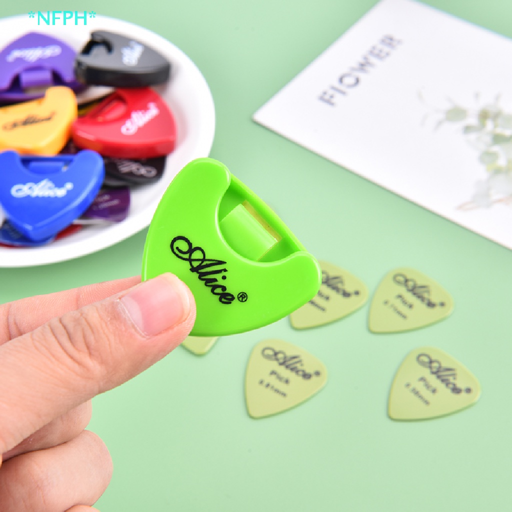 Bộ 6 Miếng Gảy Đàn Guitar + 1 Hộp Đựng Tháo Lắp Nhanh Tiện Dụng Mới